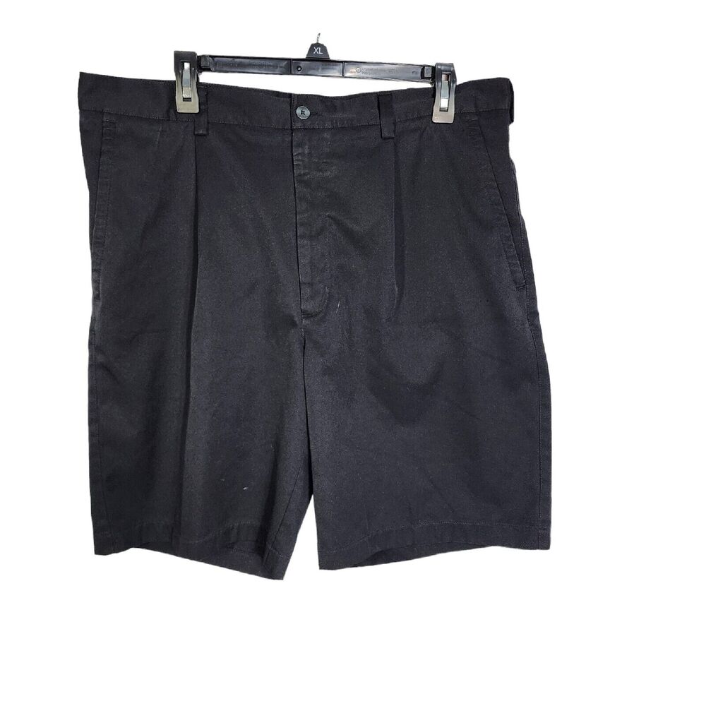 Nike Golf Fit Dry Shorts Size 36 Pleated Performance Black Athletic 198589-010